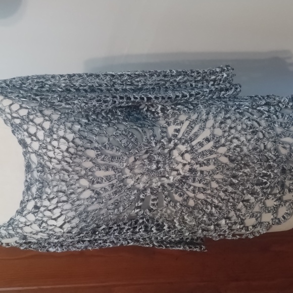 One-of-a-kind Artisan Created Mandela Crochet Top or Swim Coverup - Picture 1 of 5